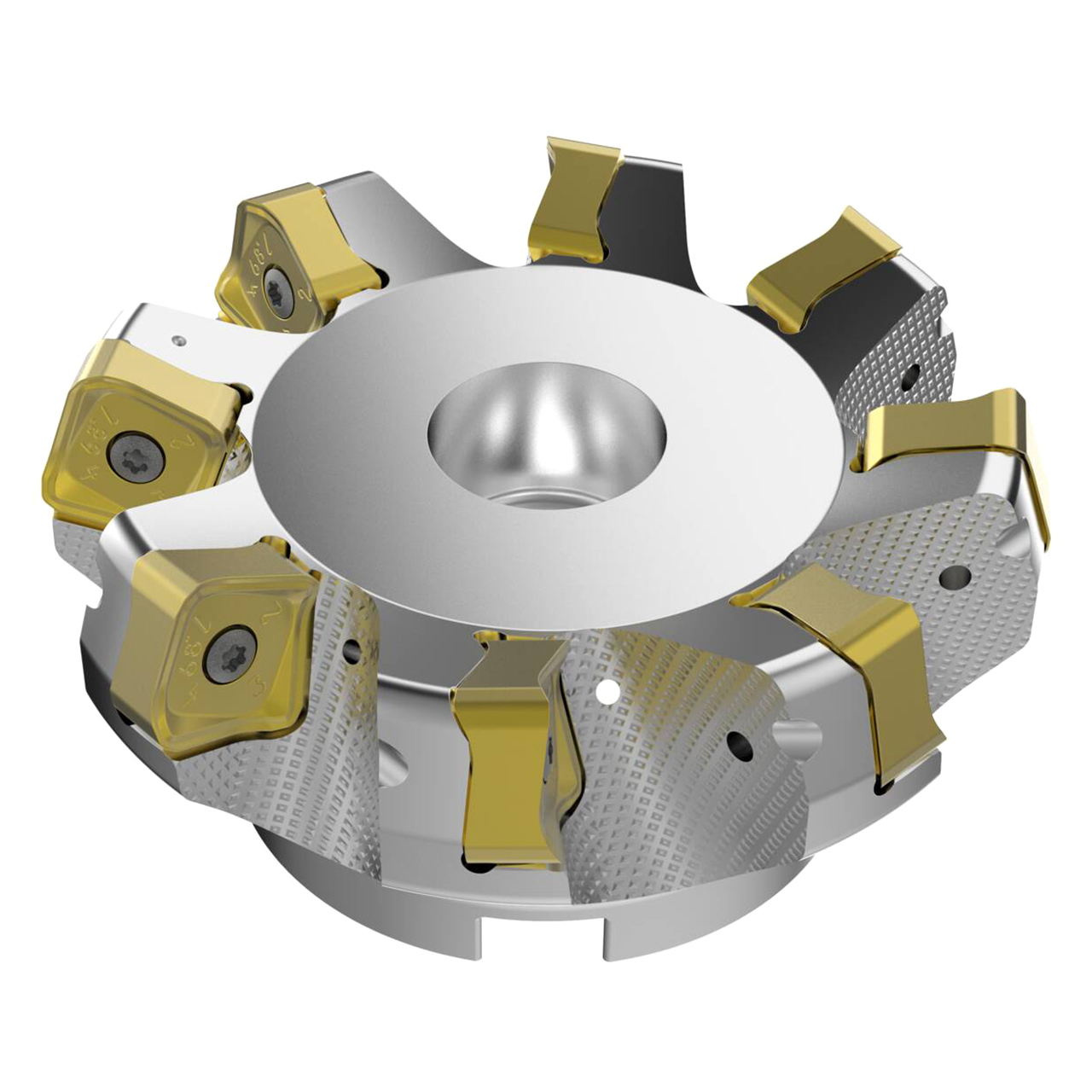 Seco Tools 03157456 | R220.56-05.00-22-8A 125.00mm Diameter x 11.00mm Depth of Cut x 63.00mm Functional Length -7 Degree Rake Radial Angle Double QuattroMill Face Mill