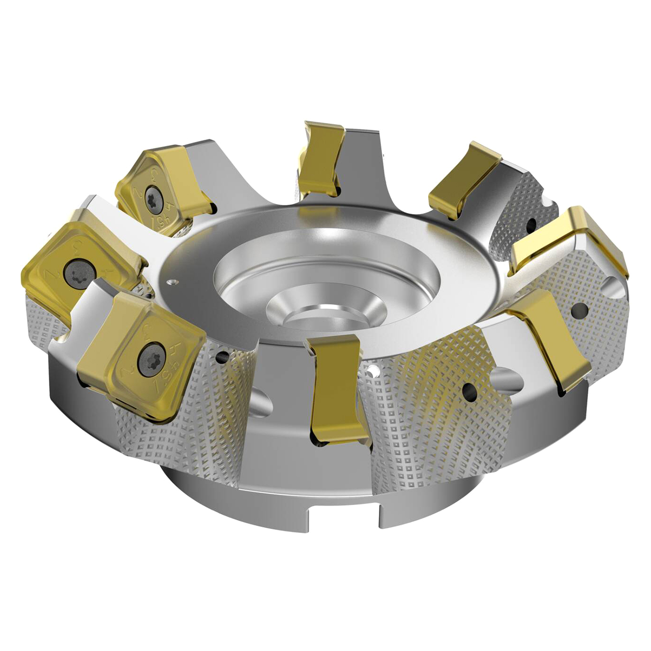 Seco Tools 03157471 | R220.54-0125-22-8A 125.00mm Diameter x 9.00mm Depth of Cut x 63.00mm Functional Length -7 Degree Rake Radial Angle Double QuattroMill Face Mill