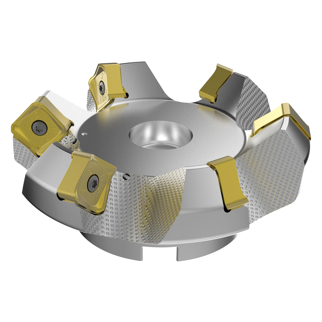 Seco Tools 03157475 | R220.54-05.00-22-6A 125.00mm Diameter x 9.00mm Depth of Cut x 63.00mm Functional Length -7 Degree Rake Radial Angle Double QuattroMill Face Mill