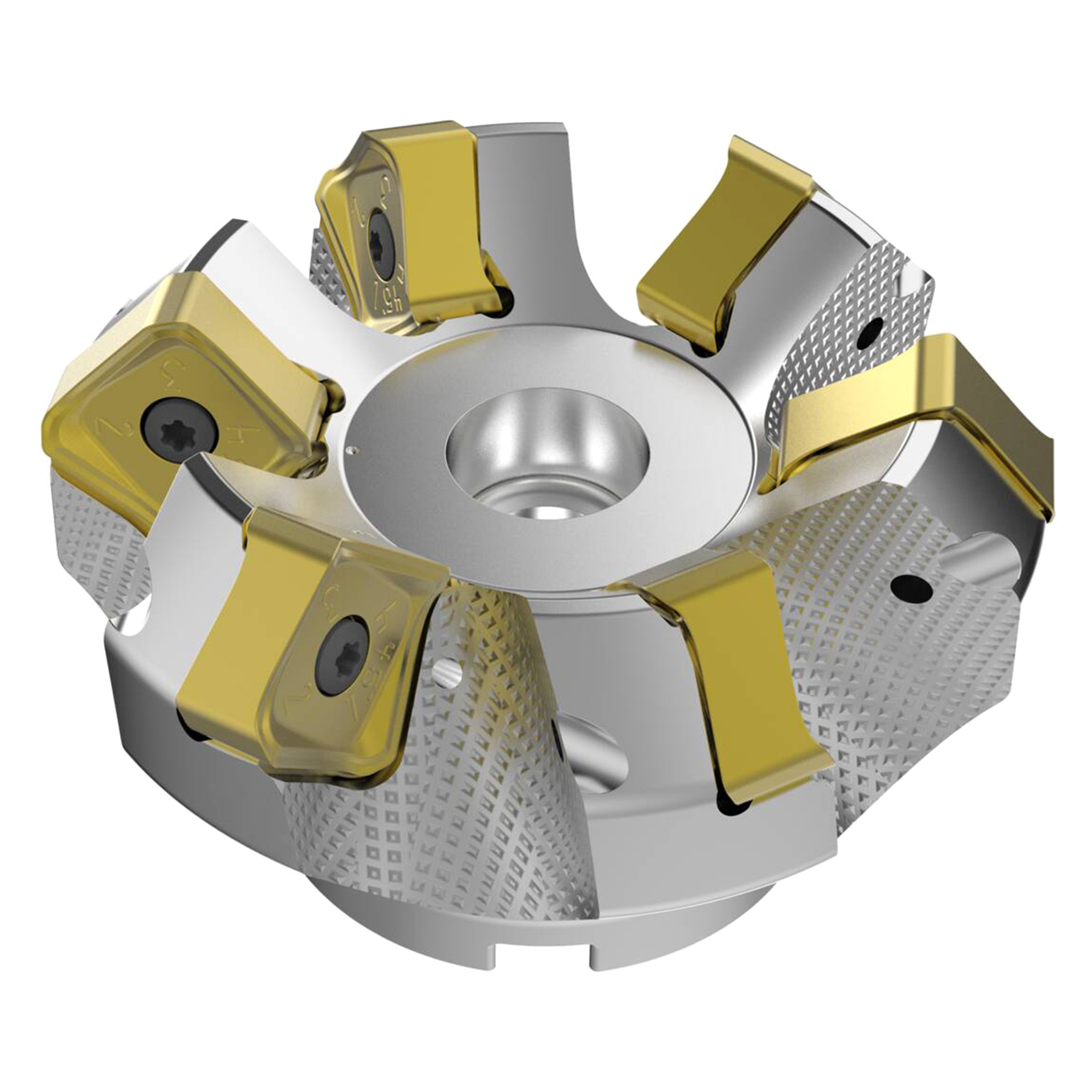 Seco Tools 03157477 | R220.54-03.00-22-6A 80.00mm Diameter x 9.00mm Depth of Cut x 63.00mm Functional Length -7 Degree Rake Radial Angle Double QuattroMill Face Mill