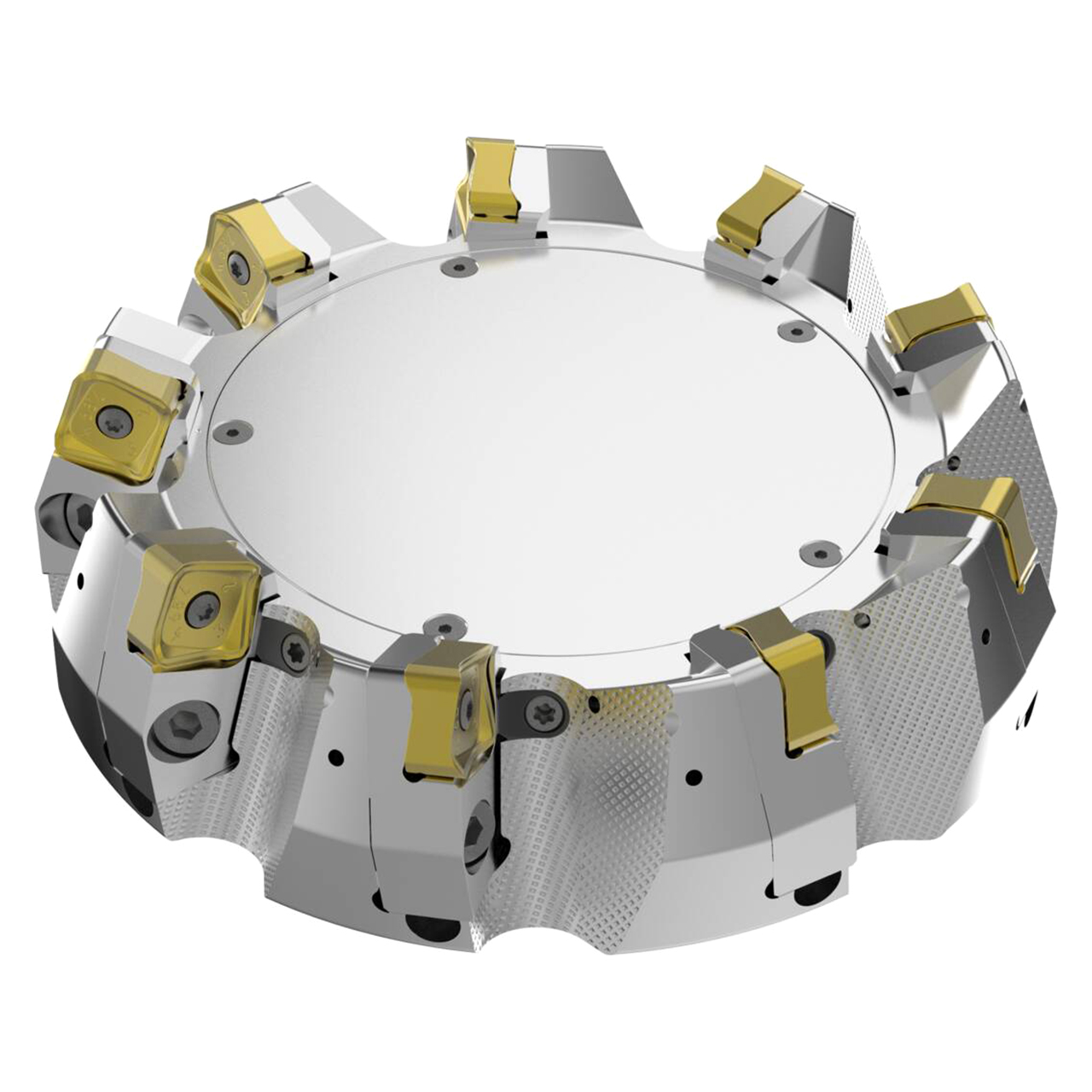Seco Tools 03167771 | R220.56-8200-22-9CS 200.00mm Diameter x 11.00mm Depth of Cut x 80.00mm Functional Length -7 Degree Rake Radial Angle Double QuattroMill Face Mill