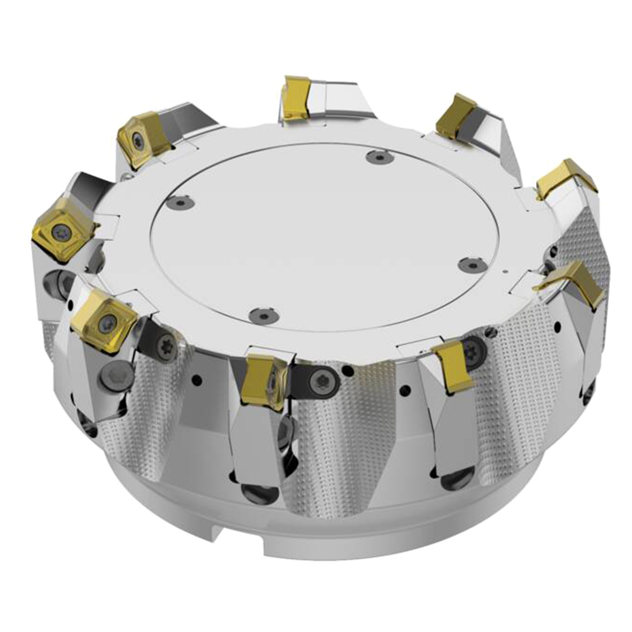 Seco Tools 03213787 | R220.54-8160-14-9CA 160.00mm Diameter x 6.00mm Depth of Cut x 80.00mm Functional Length -7 Degree Rake Radial Angle Double QuattroMill Face Mill