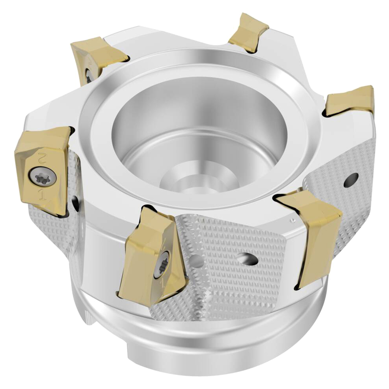 Seco Tools 10000040 | R220.64-0063-ZO16-6A-27 63.00mm Diameter x 15.00mm Depth of Cut x 40.00mm Functional Length -20 Degree Rake Radial Angle Indexable Square-Shoulder Face Mill