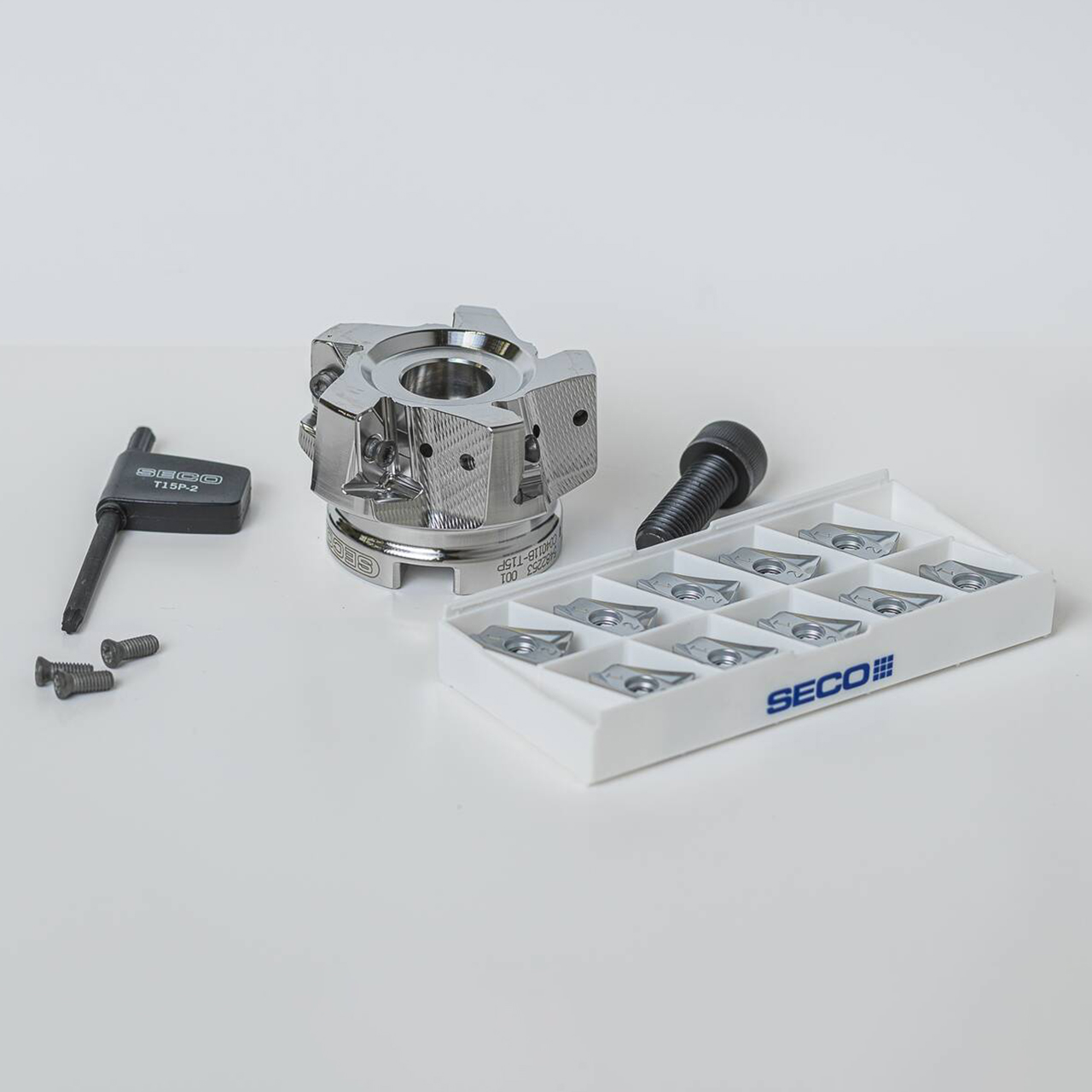 Seco Tools 10015604 | DBLETURBO_16_2.50P_KIT 2.500" Diameter Face Mill Insert Kit
