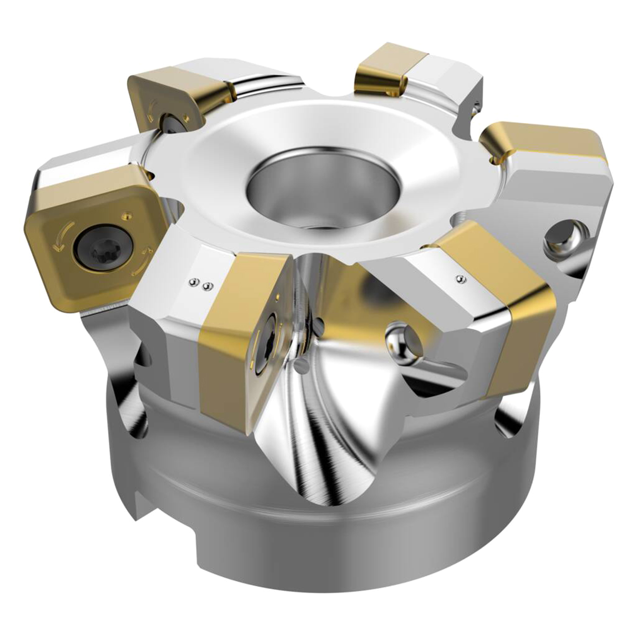 Seco Tools 10097582 | R220.21-0080-SP18.6A 50.70mm Diameter x 2.50mm Depth of Cut x 50.00mm Functional Length -4 Degree Rake Radial Angle Indexable High-Feed End Mill