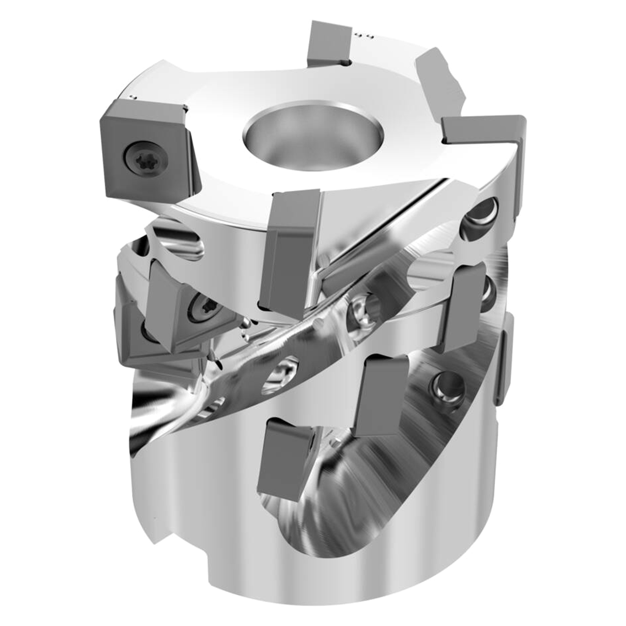 Seco Tools 10127491 | R220.82-0063-046-SNAC15.4HA 63.00mm Diameter x 46.00mm Maximum Cutting Depth x 70.00mm Functional Length x 90 Degree Cutting Edge Angle 4 Flute Indexable Square-Shoulder End Mill