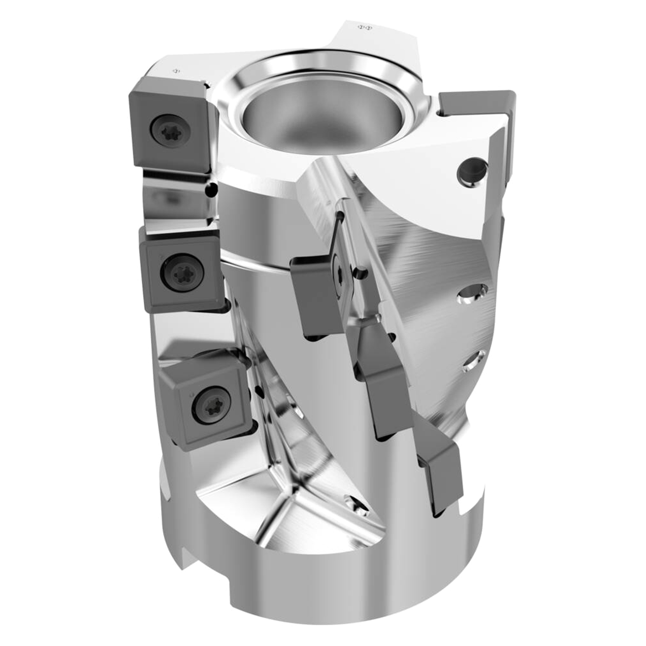 Seco Tools 10127497 | R220.81-0063-068-SNAC15.2A 63.00mm Diameter x 68.00mm Maximum Cutting Depth x 90.00mm Functional Length x 90 Degree Cutting Edge Angle 4 Flute Indexable Square-Shoulder End Mill