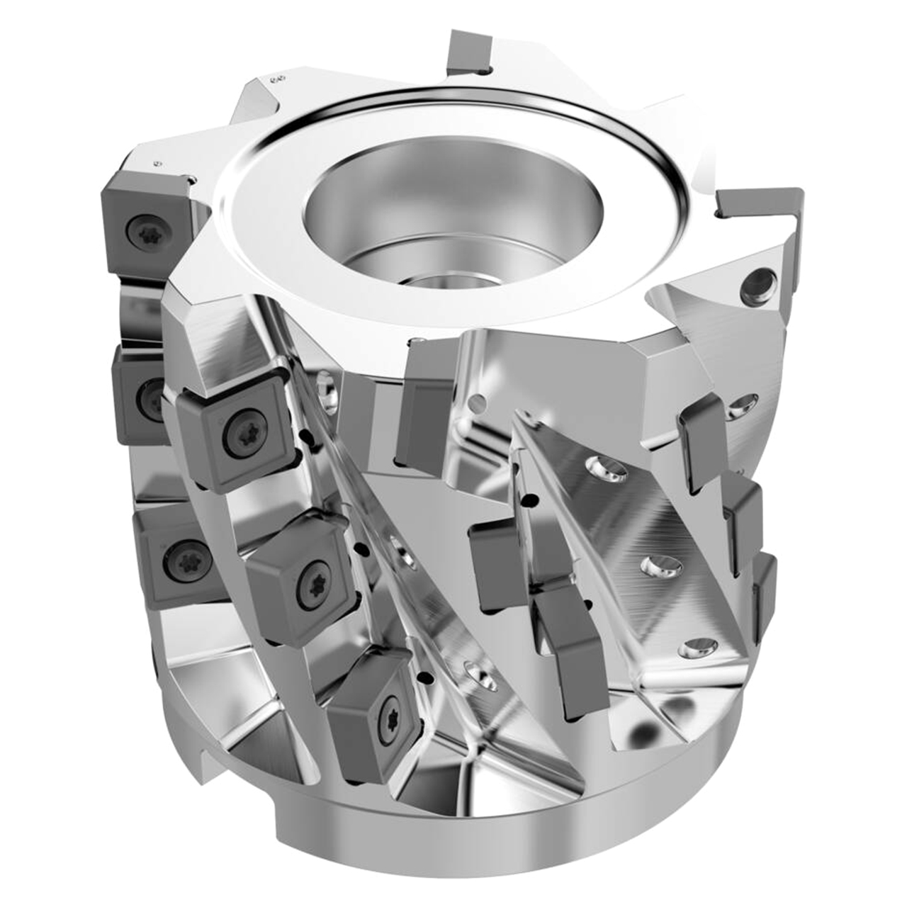 Seco Tools 10127499 | R220.81-0100-068-SNAC15.4A 100.00mm Diameter x 68.00mm Maximum Cutting Depth x 90.00mm Functional Length x 90 Degree Cutting Edge Angle 8 Flute Indexable Square-Shoulder End Mill