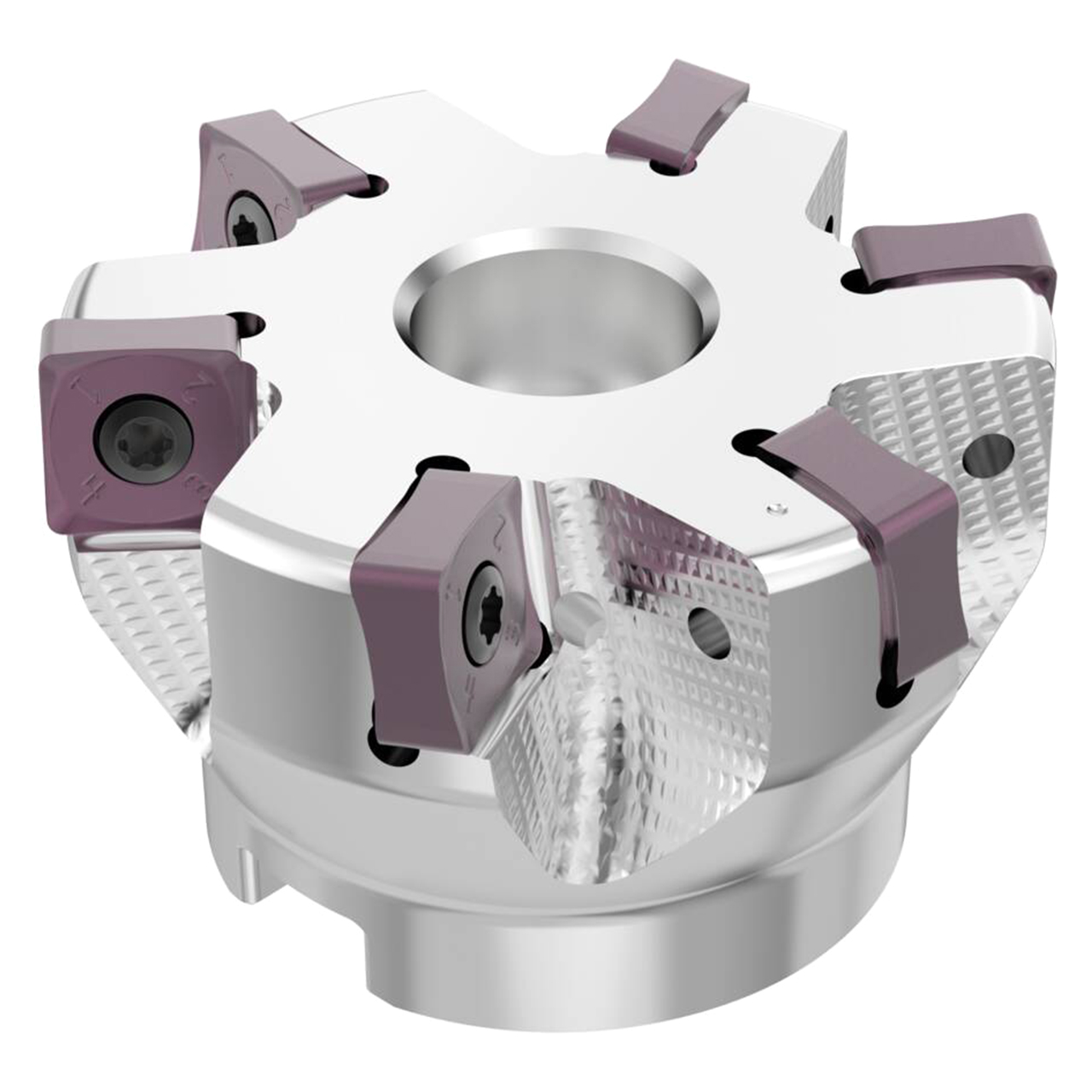 Seco Tools 10134777 | R220.88-0063-12-6SAP 63.00mm Diameter x 9.00mm Depth of Cut x 40.00mm Functional Length -9.5 Degree Rake Radial Angle Indexable Chamfer & Angle Face Mill