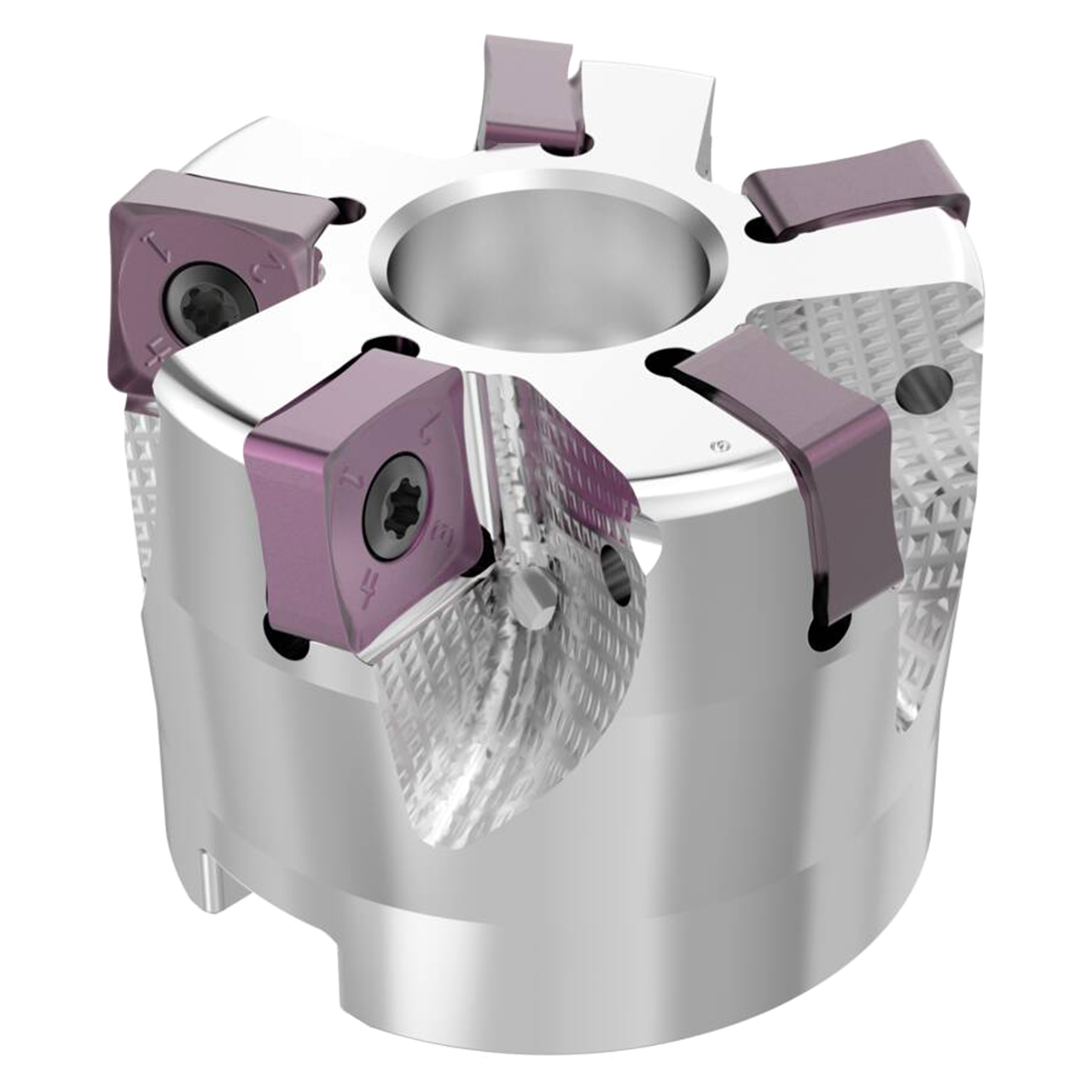 Seco Tools 10134789 | R220.88-02.00-12-5SAP 50.80mm Diameter x 9.00mm Depth of Cut x 40.00mm Functional Length -10 Degree Rake Radial Angle Indexable Chamfer & Angle Face Mill
