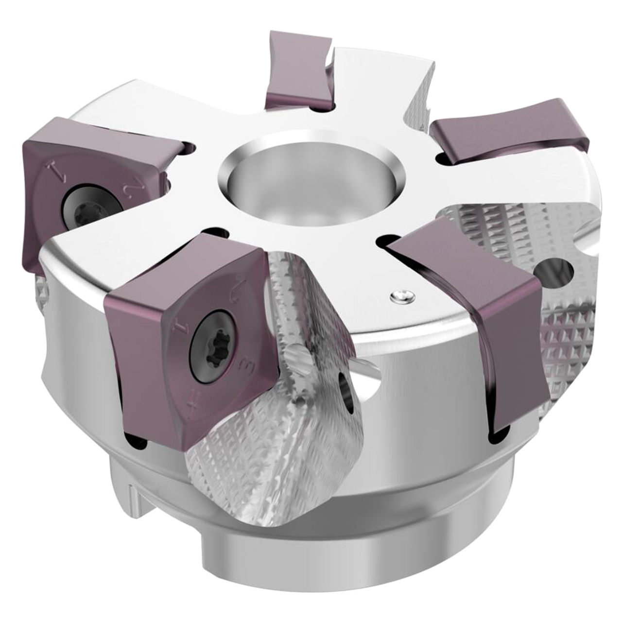 Seco Tools 10134810 | R220.88-0063-16-5SAP 63.00mm Diameter x 13.00mm Depth of Cut x 40.00mm Functional Length -9.5 Degree Rake Radial Angle Indexable Chamfer & Angle Face Mill