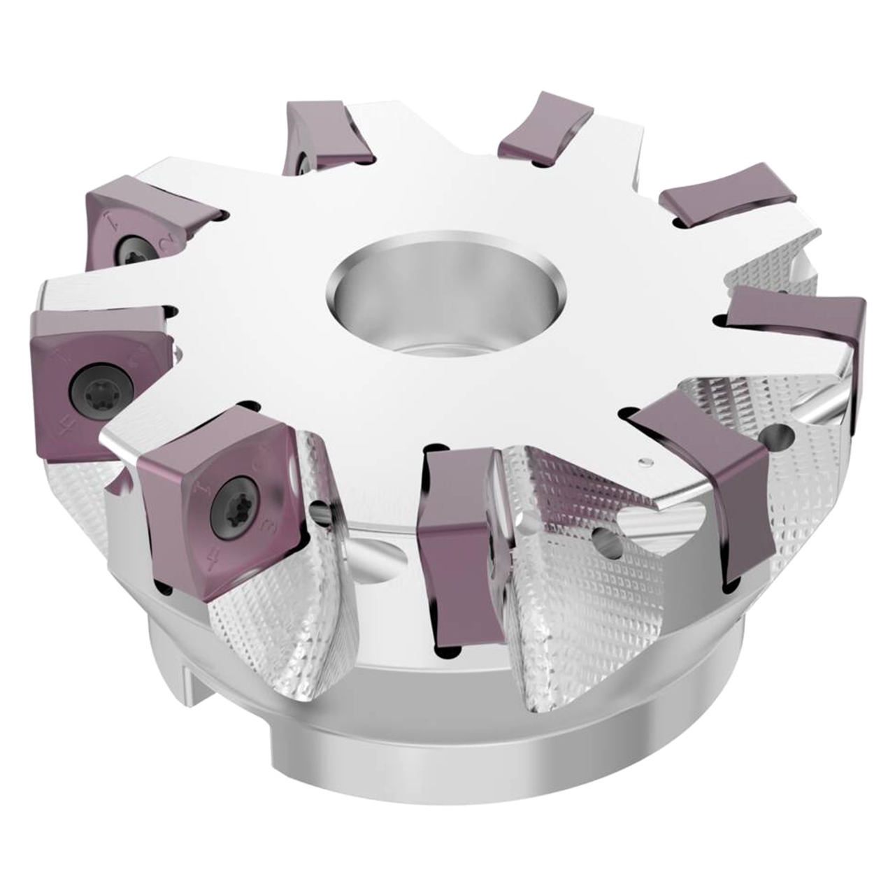 Seco Tools 10134822 | R220.88-04.00-16-9SAP 101.60mm Diameter x 13.00mm Depth of Cut x 50.00mm Functional Length -8 Degree Rake Radial Angle Indexable Chamfer & Angle Face Mill