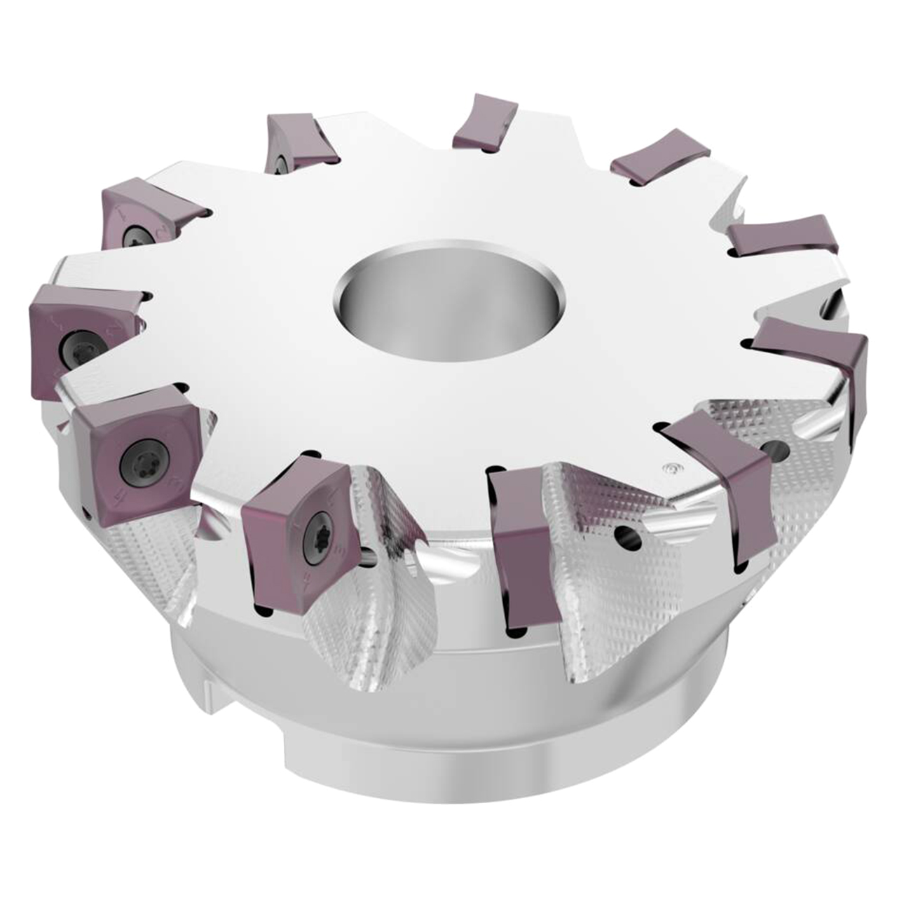 Seco Tools 10134824 | R220.88-05.00-16-11SAP 127.00mm Diameter x 13.00mm Depth of Cut x 63.00mm Functional Length -8 Degree Rake Radial Angle Indexable Chamfer & Angle Face Mill