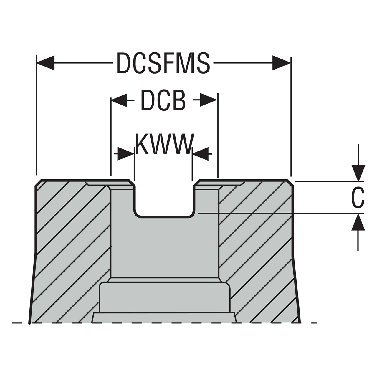 Seco Tools 10215182 | R220.94-0050-046-LO12.4A 50.00mm Diameter x 46.00mm Maximum Cutting Depth x 65.00mm Functional Length x 90 Degree Cutting Edge Angle 4 Flute Indexable Square-Shoulder End Mill