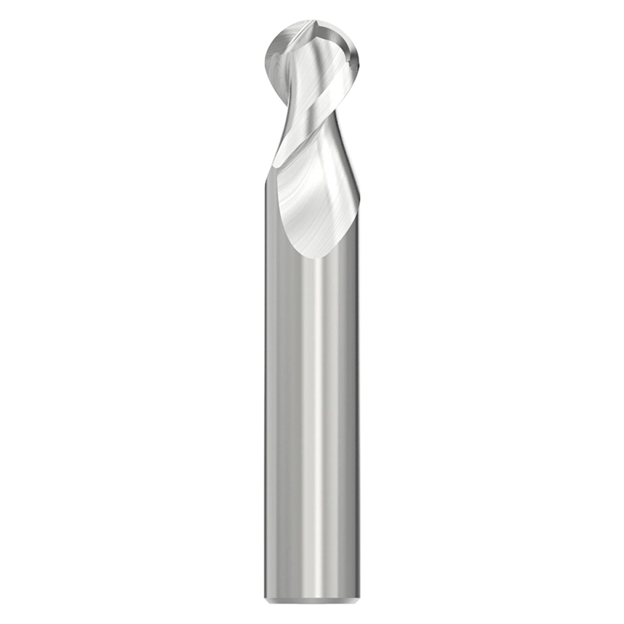 Seco Tools 17003636 | AB245.375D1B.0Z2 0.375" Diameter x 0.375" Shank x 0.187" Corner Radius x 2.500" OAL 2 Flute Uncoated Carbide Ball End Mill