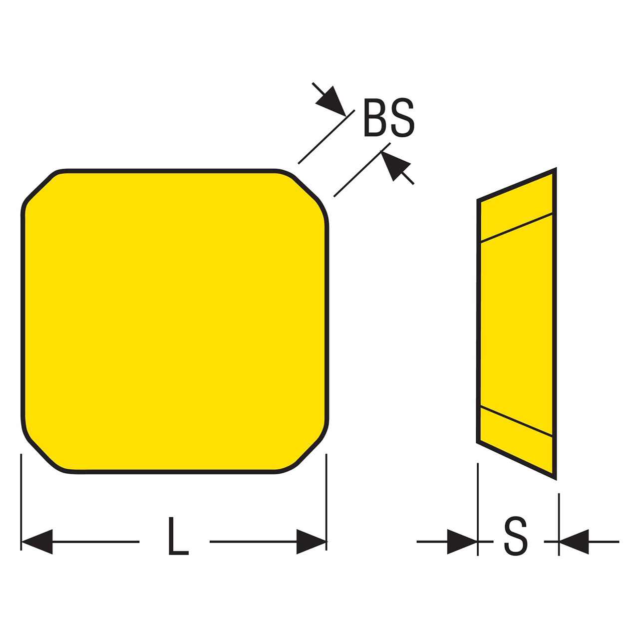 Seco Tools 74003666 | SEKR1204AFTN-ME16 SEKR1204 Insert Size x 12.70mm Inscribed Circle Diameter x 1.00mm Corner Radius 4 Cutting Edge CVD Coated Carbide Milling Insert