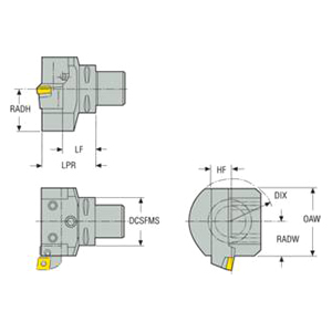 Seco Tools 03142926 | C6-ASHA-070-20JETI Modular Tool Holding System Adapter