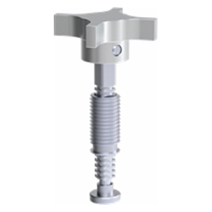 Carr Lane CL-14-BLKA-ZC | 3/4"-10 Thread x 0.500" Diameter Bar-Lok Quick-Acting Screw Clamp