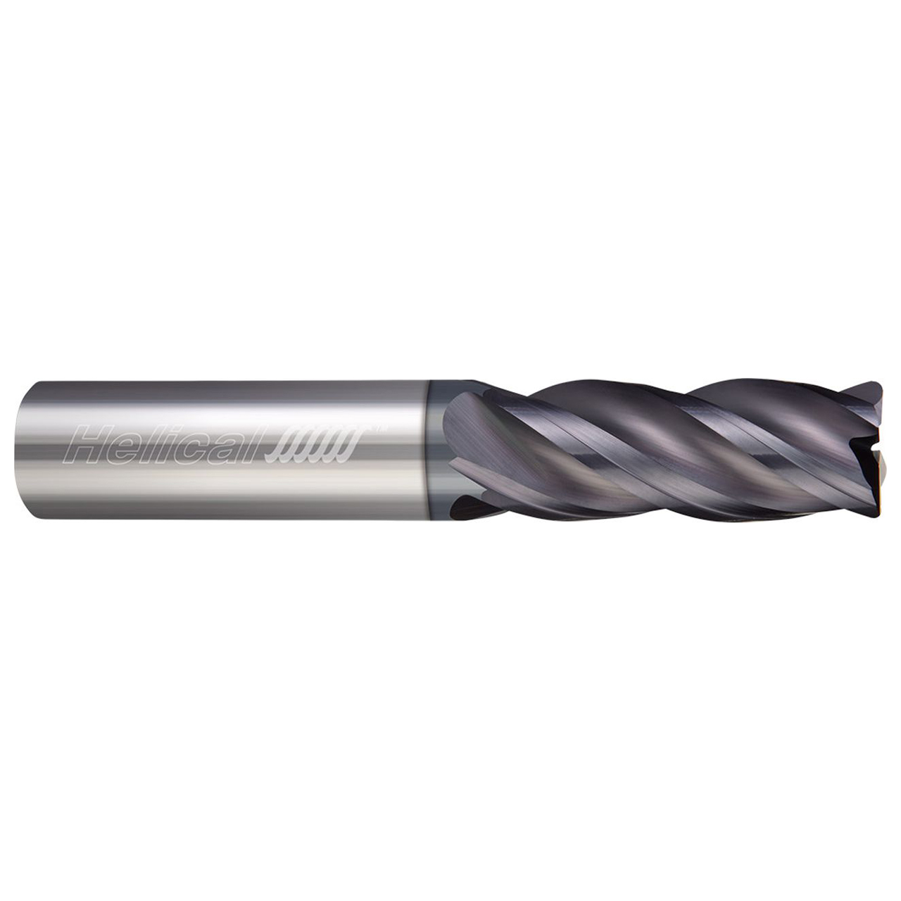 Helical Solutions 43737W | 1.000" Diameter x 1.000" Shank x 5.000" OAL x 2.625" LOC 4 Flute APLUS Coated Corner Radius End Mill