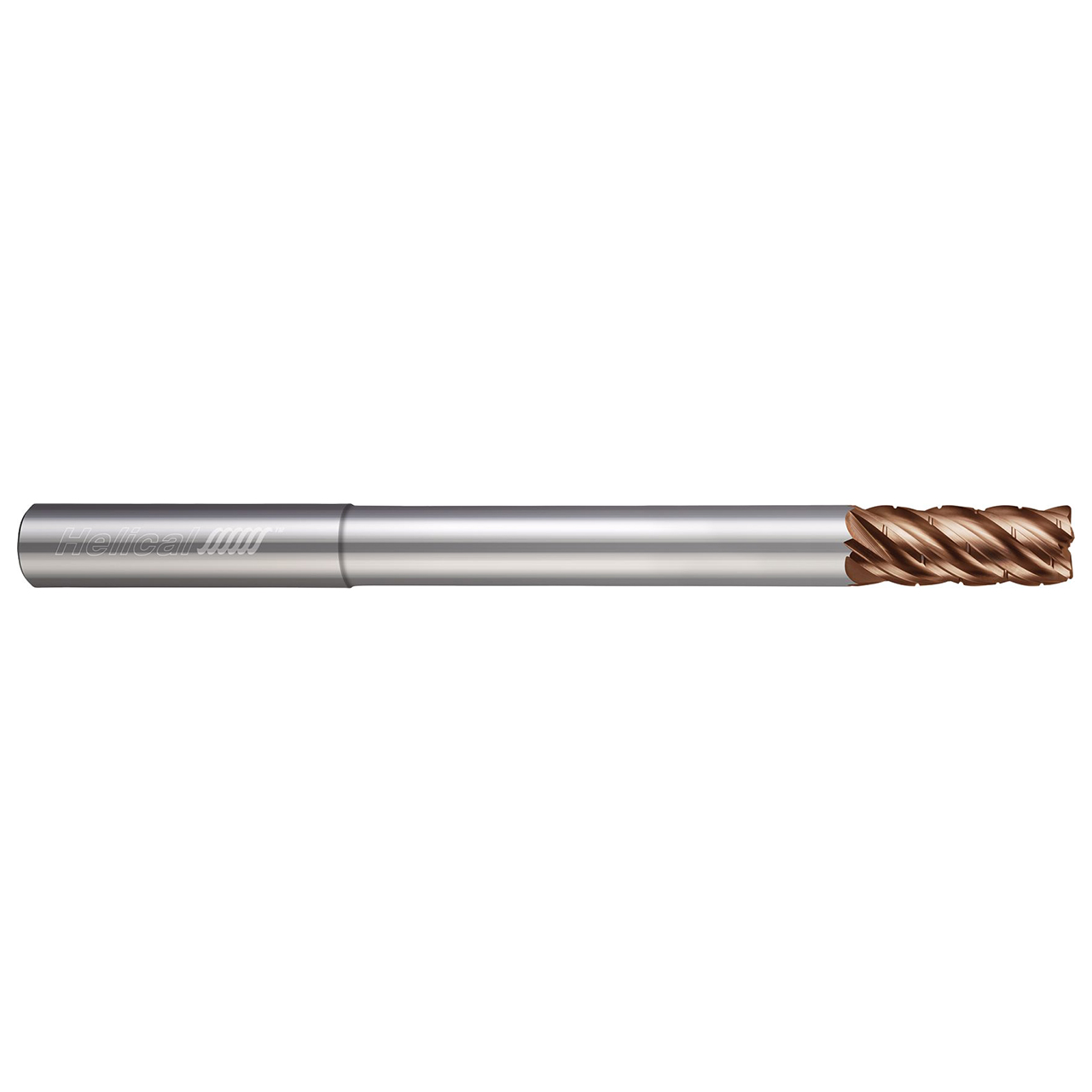 Helical Solutions 89270 | 0.375" Diameter x 0.375" Shank x 4.000" OAL x 0.500" LOC 5 Flute TPLUS Coated Corner Radius End Mill