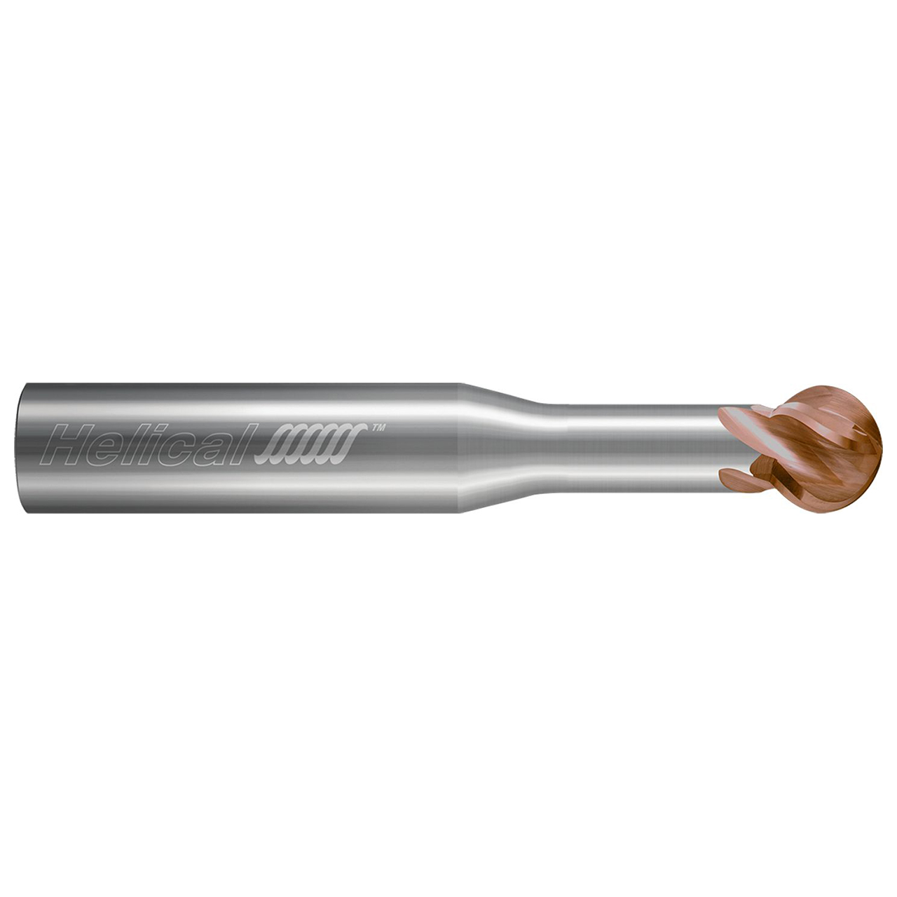 Helical Solutions 89012 | 0.187" Diameter x 0.187" Shank x 2.000" OAL x 0.160" LOC 4 Flute NPLUS Coated Undercutting End Mill