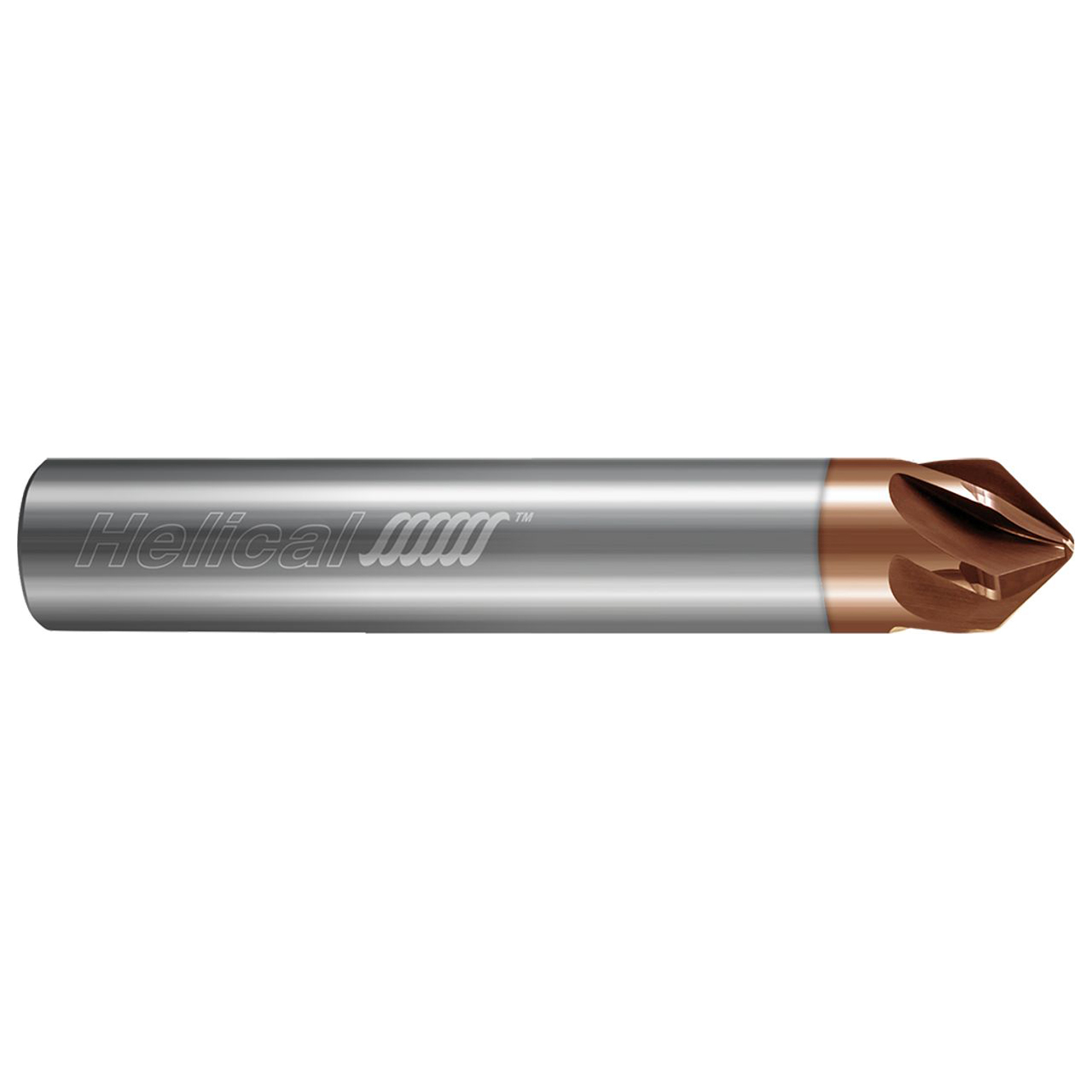 Helical Solutions 89113 | 0.625" Diameter x 0.625" Shank x 3.000" OAL x 0.179" LOC x 20.000" Radius 6 Flute TPLUS Coated Tapered End Mill