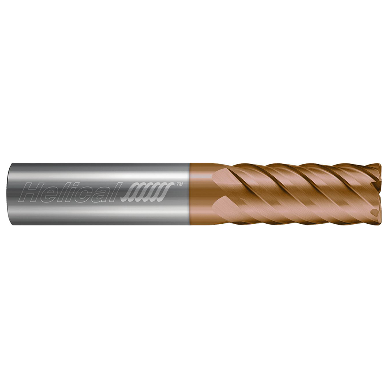 Helical Solutions 89480 | 12.00mm Diameter x 12.00mm Shank x 75.00mm OAL x 24.00mm LOC 6 Flute TPLUS Coated Corner Radius End Mill