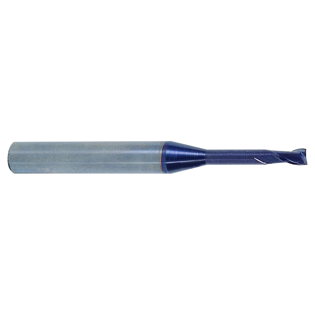 YG1 93549 | 1/32" Diameter x 1/8" Shank x 3/64" LOC x 2" OAL x 30 Degree Helix Angle 2 Flute AlTiN Coated Carbide Corner Radius End Mill