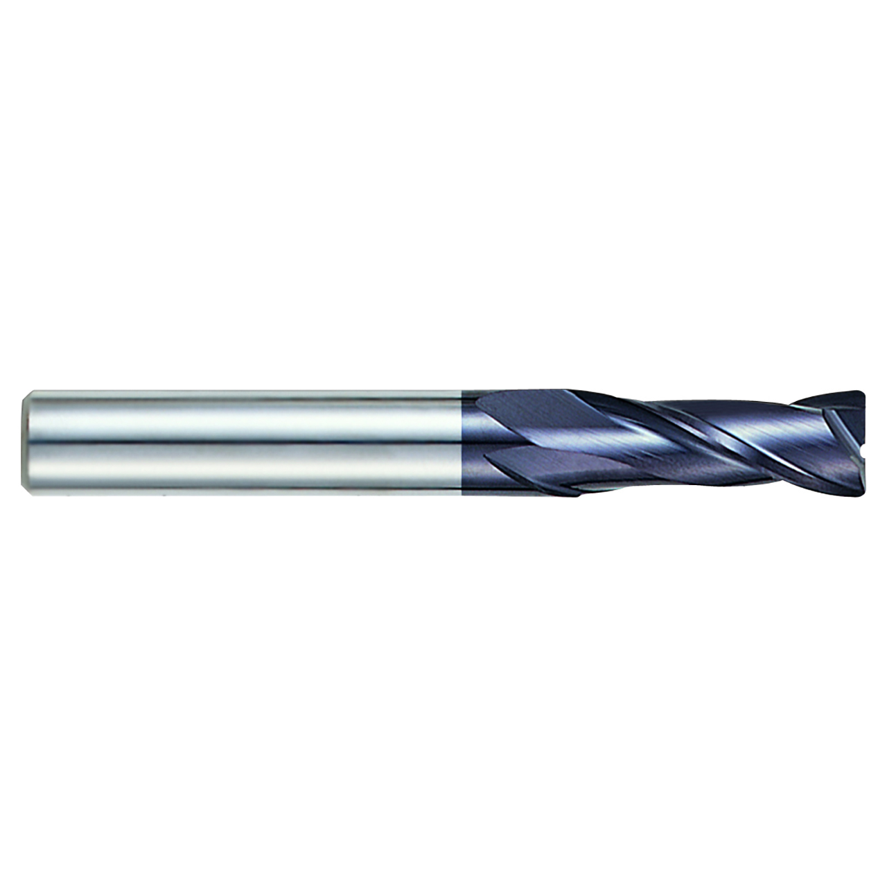 YG1 93601 | 7/16" Diameter x 7/16" Shank x 1" LOC x 4" OAL x 30 Degree Helix Angle 2 Flute AlTiN Coated Carbide Corner Radius End Mill