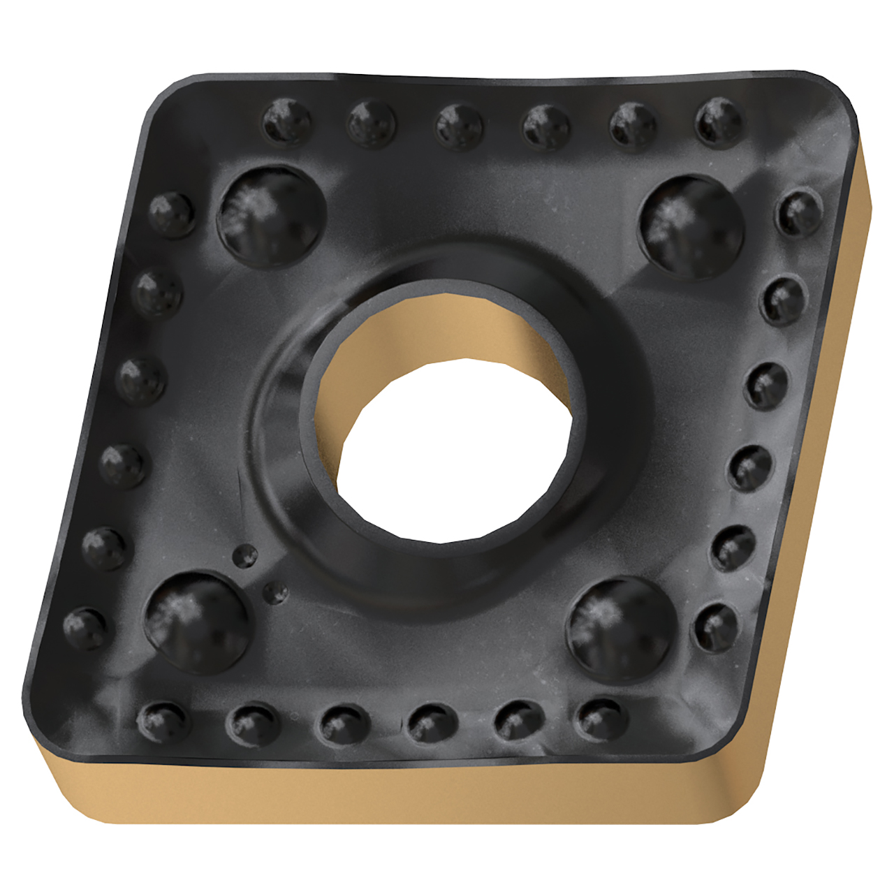 YG1 22002122 | 1.000" Inscribed Circle x 0.375" Thickness x 0.093" Radius 2 Edge Count TiCN-Al2O3 Coated Carbide Turning Negative Insert