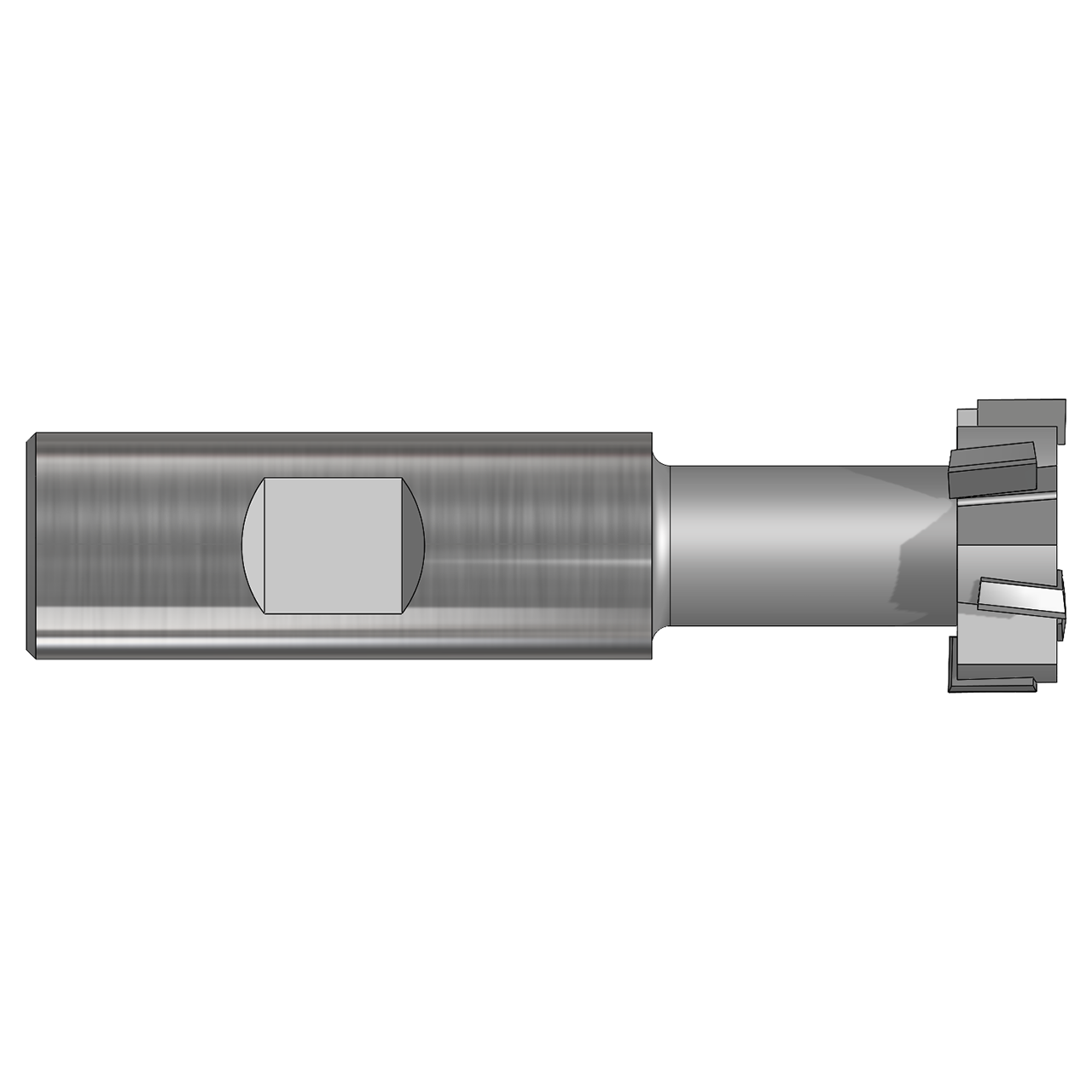 AB Tools TSKT-1.0 | 1.844" Diameter x 0.828" Width 8 Flute Carbide T-slot Cutter