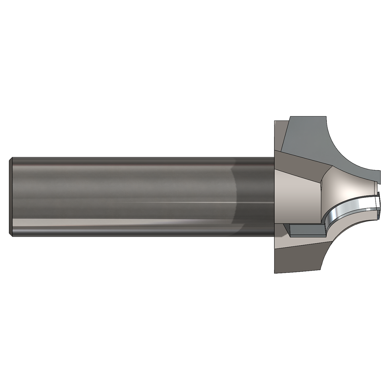 AB Tools CR3-312A | 0.312" Radius AlTiN Coated Corner Rounding End Mill