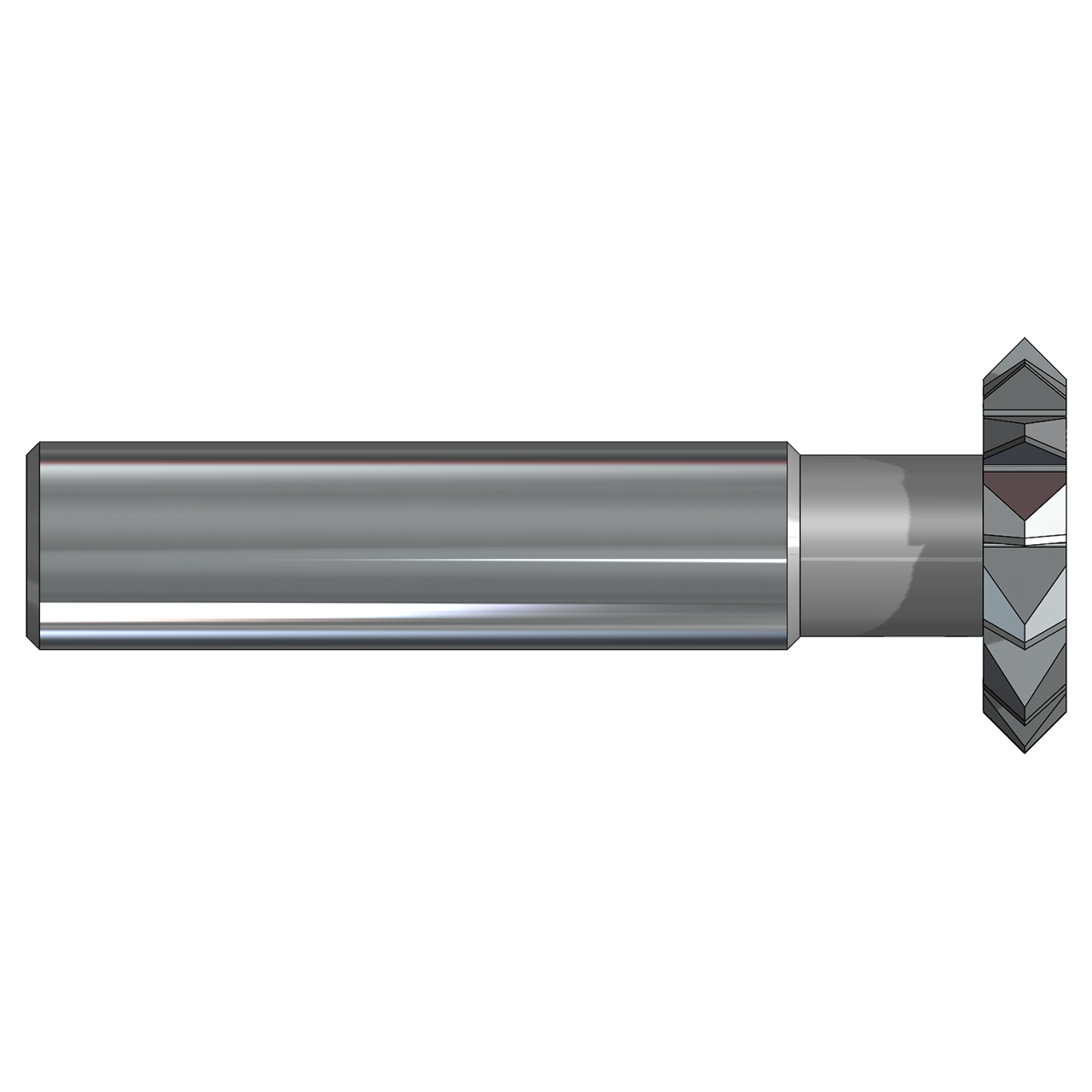 AB Tools CCD-250-60A | 0.250" Diameter x 60 Degree AlTiN Coated Top & Bottom Chamfer Double Angle Cutter