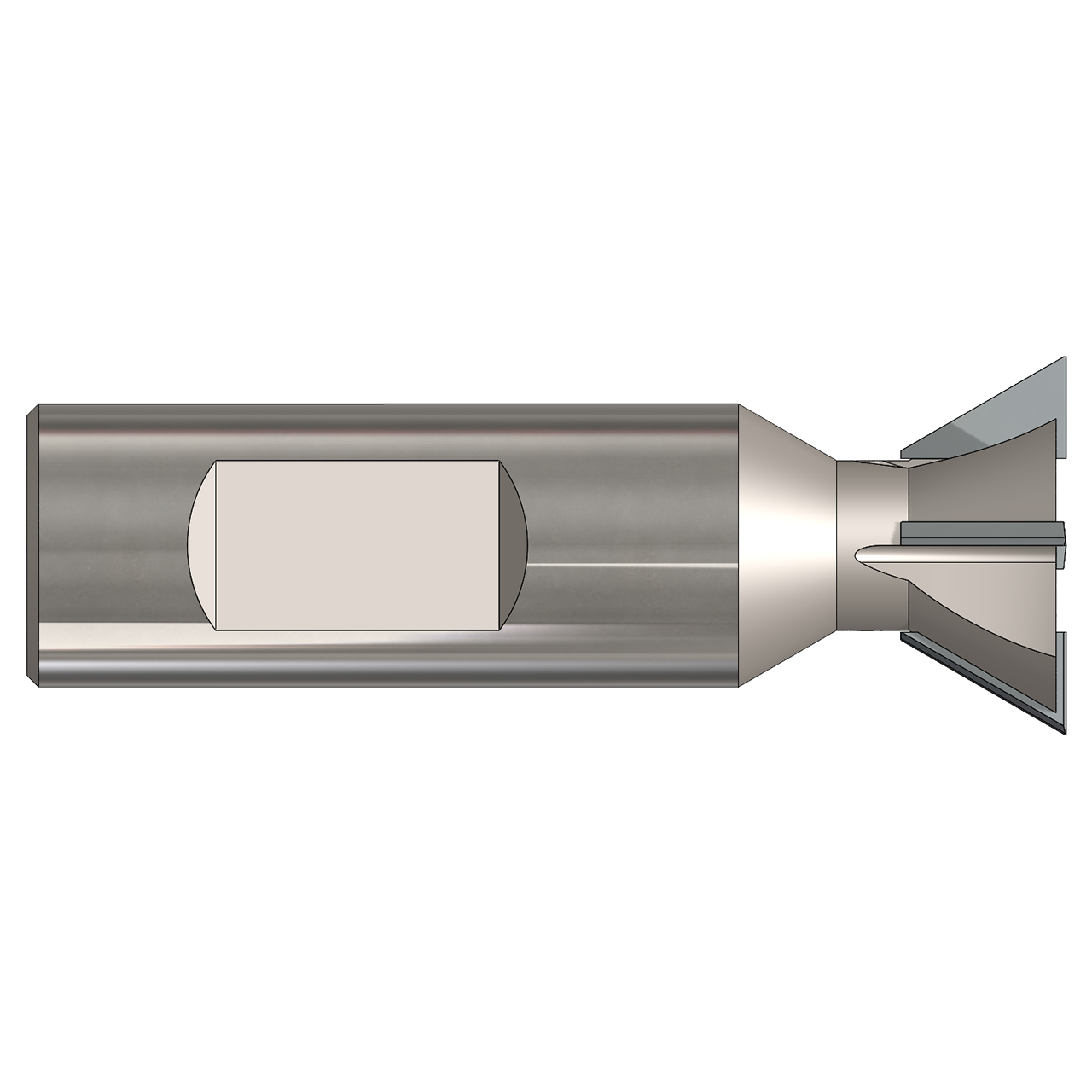 AB Tools D60-2.5 | 2.500" Diameter x 60 Degree Carbide Dovetail Cutter
