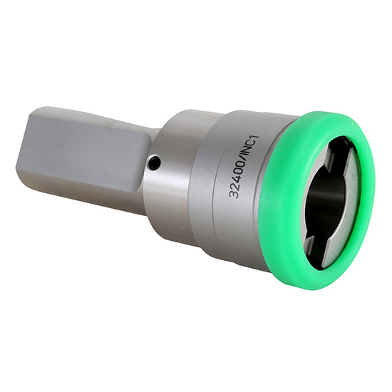 Techniks 32600/INC1 | Size 2 Taper x 5/16" - 7/8" Range x 2.170" Diameter x 2.520" Projection Length Steel Compression Tap Holder