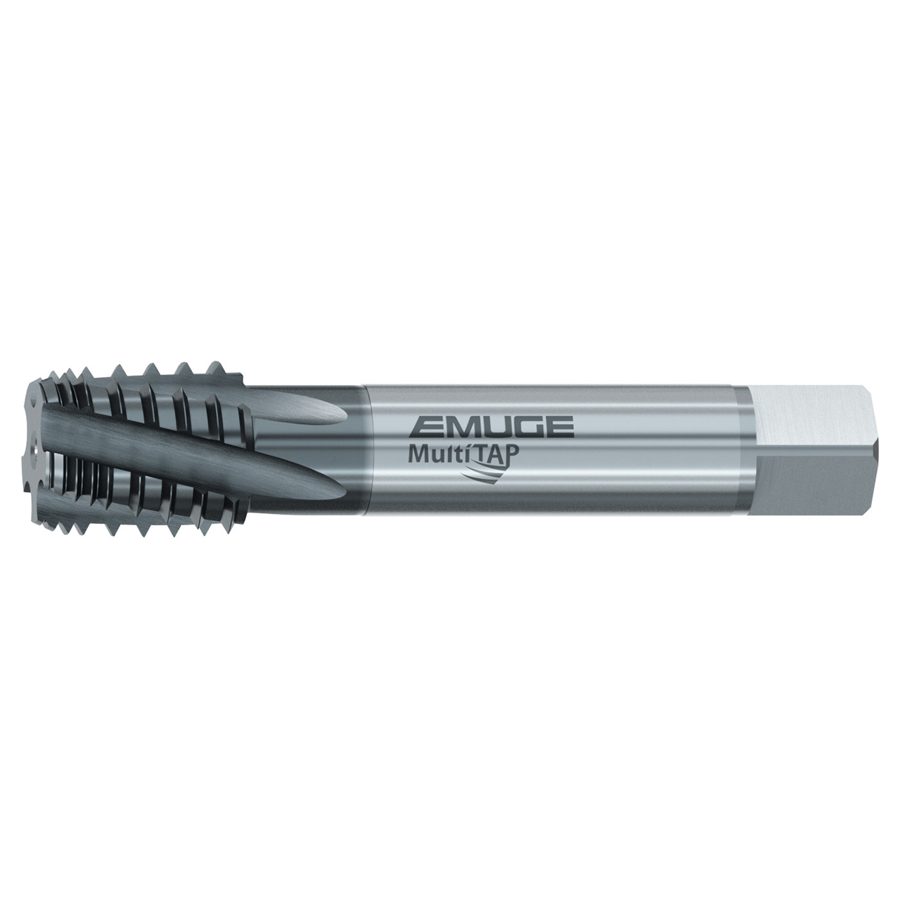 Emuge CU859300.5788 | 4" OAL 1'' -11-1/2" Thread Size 5 Flute 15 Degree Helix Angle TICN Coated Interrupted Thread Pipe Tap