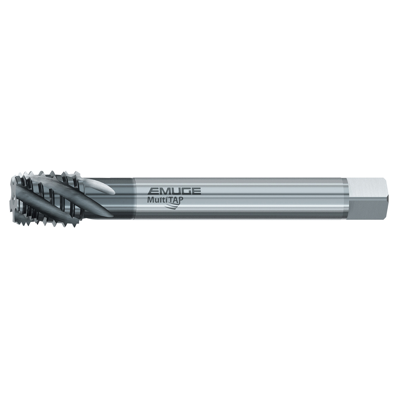 Emuge CU879300.5769 | 6.299" OAL x 1'' -11-1/2" Thread Size 5 Flute 35 Degree Helix Angle TICN Coated Interrupted Thread Pipe Tap
