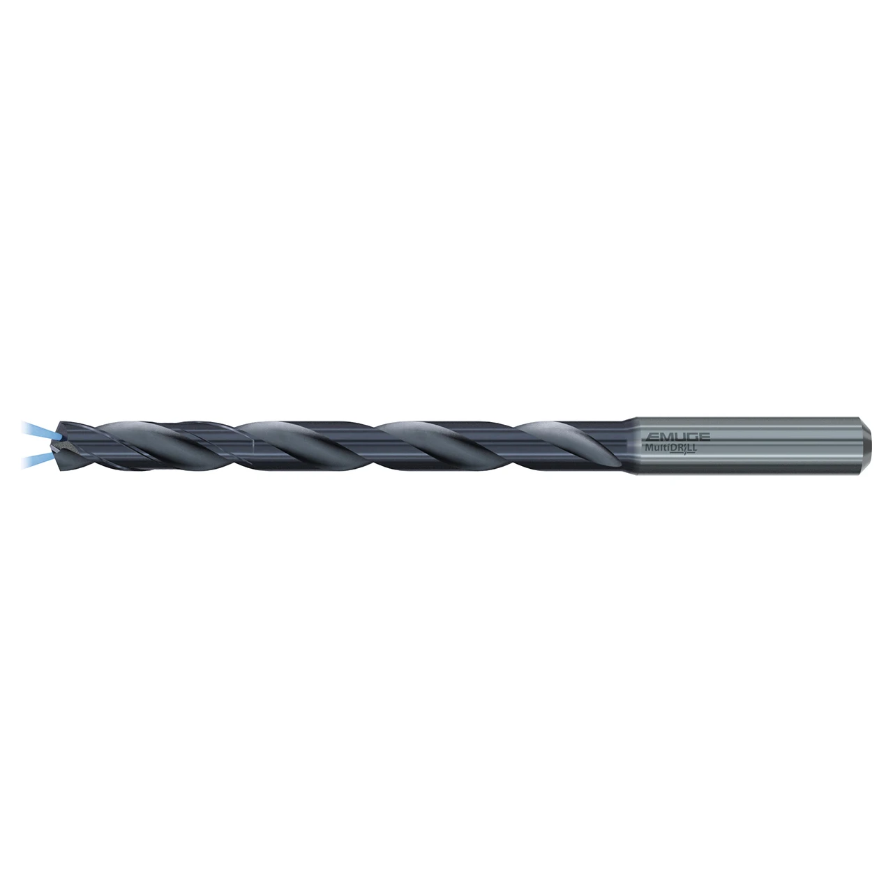 Emuge TA229744.1150 | 0.453" Diameter x 166.00mm OAL 135 Degree Point Angle 2 Flute TiAlN-T63 Coated Extra Long Drill Bit