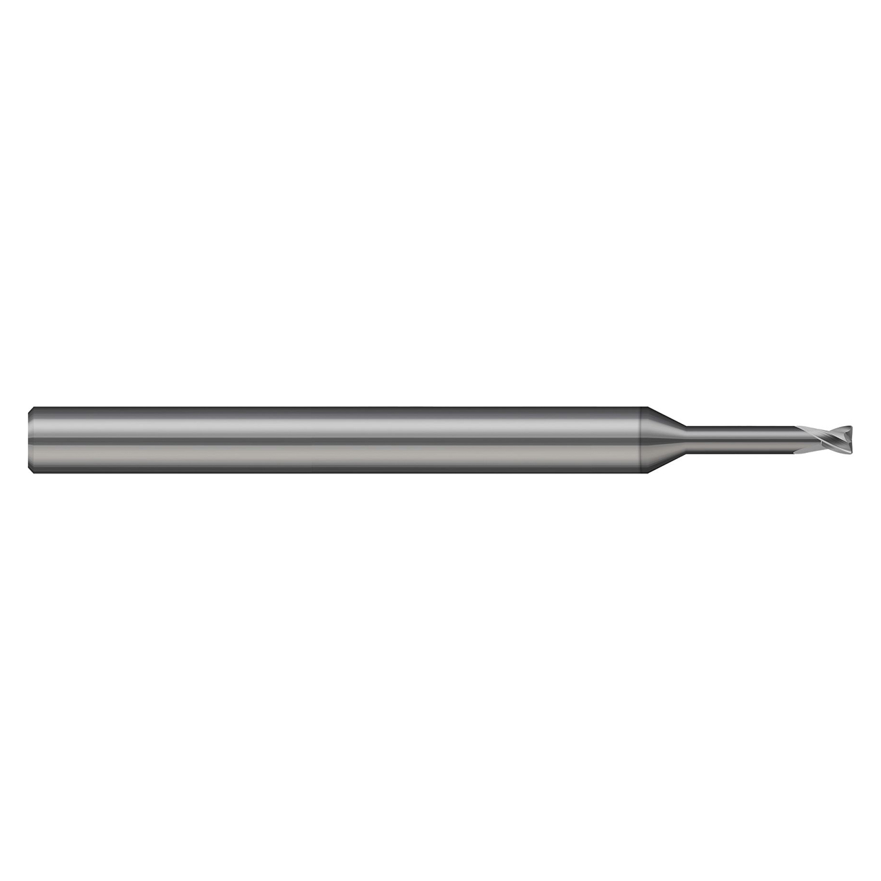 Harvey Tool 684745 | 2.00mm Diameter x 3.00mm Shank x 2.00mm LOC x 65.00mm OAL 2 Flute C11 Coated Corner Radius End Mill