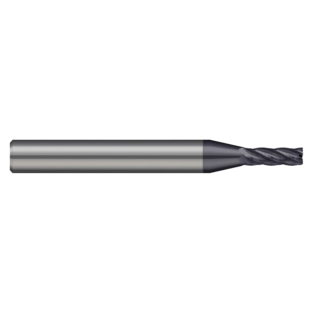 Harvey Tool 739470-C3 | 0.070" Diameter x 1/8" Shank x 0.105" LOC x 1.500" OAL 5 Flute C3 Coated Miniature Square End Mill