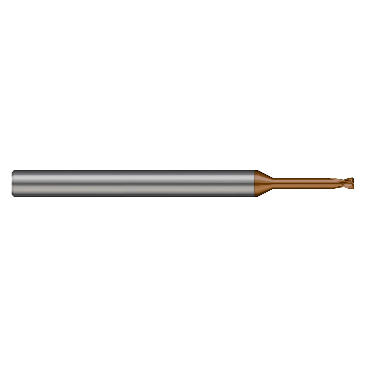 Harvey Tool 681345-C12 | 2.00mm Diameter x 6.00mm Shank x 2.80mm LOC x 65.00mm OAL 2 Flute C12 Coated Corner Radius End Mill