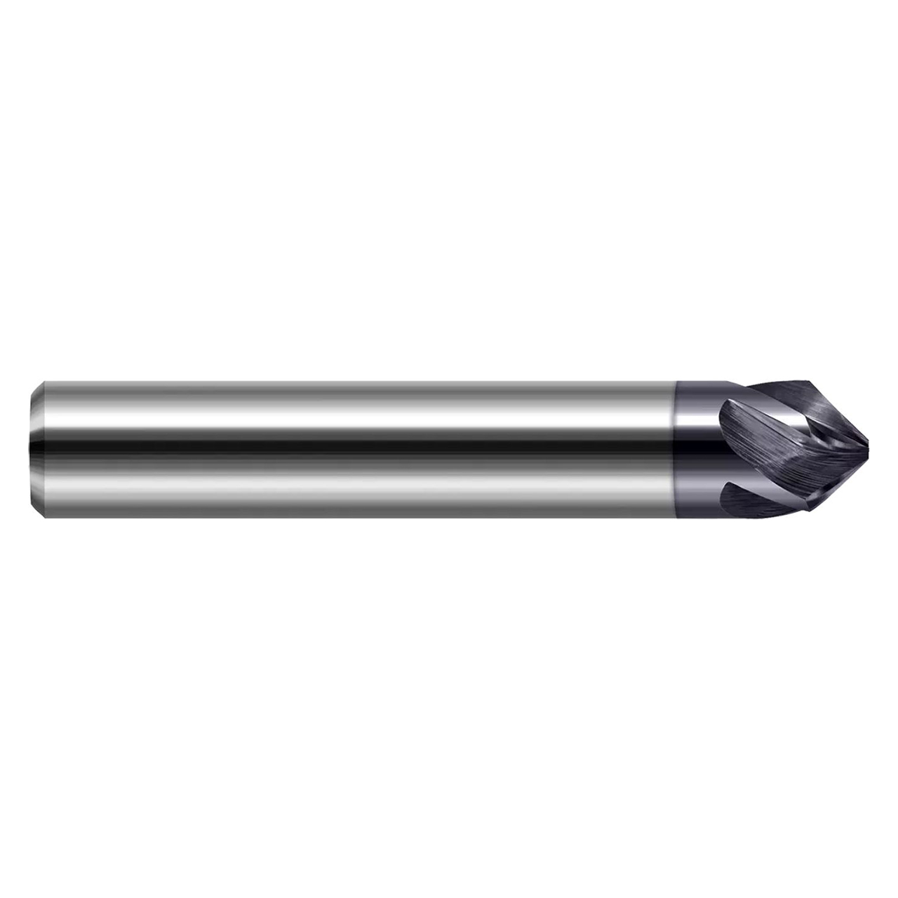 Harvey Tool 700216-C3 | 1/4" Shank x 0.229" LOC x 2-1/2" OAL 5 Flute C3 Coated Flat Chamfer Cutter