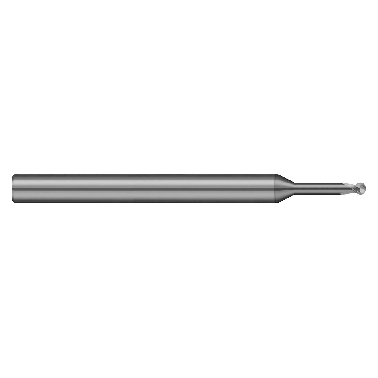 Harvey Tool 689045 | 2.00mm Diameter x 3.00mm Shank x 2.00mm LOC x 65.00mm OAL 2 Flute C11 Coated Ball End Mill