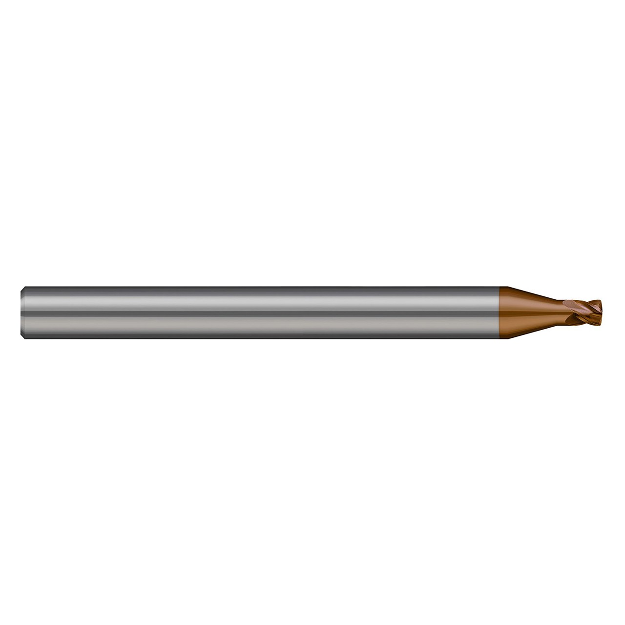 Harvey Tool 698316-C10 | 1/4" Diameter x 1/4" Shank x 1/4" LOC x 2-1/2 OAL 4 Flute C10 Coated Corner Radius End Mill