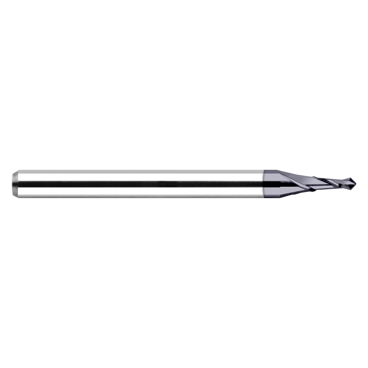 Harvey Tool 703116-C3 | 0.250" Diameter x 1/4" Shank x 0.375" Flute Length x 2-1/2: OAL 2 Flute C3 Coated Spotting Drill