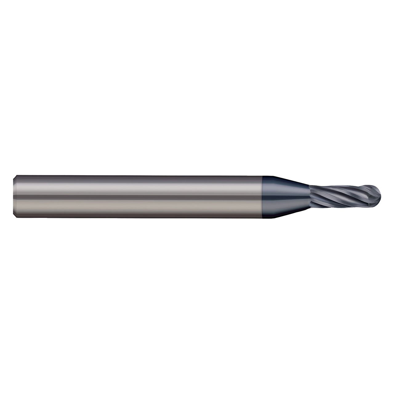 Harvey Tool 759131-C6 | 1/32" Diameter x 1/4" Shank x 3/64" LOC x 2-1/2 OAL 6 Flute C6 Coated Ball End Mill