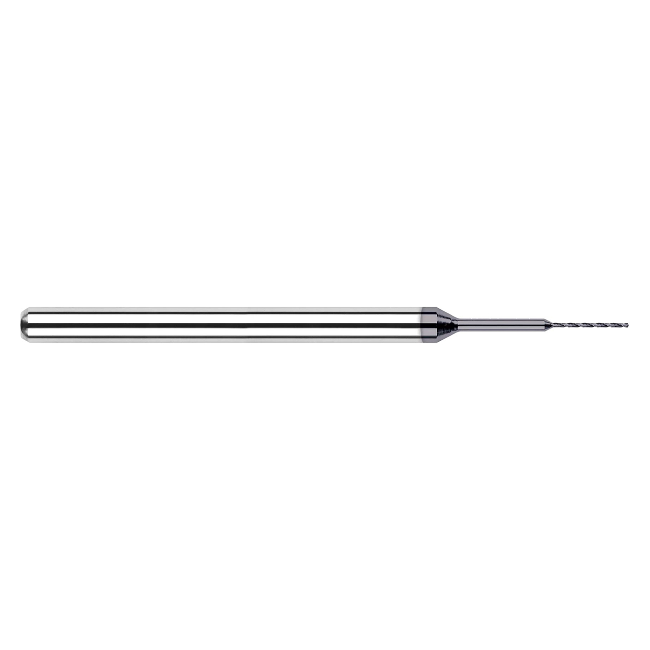 Harvey Tool 810205-C4 | 0.021" Diameter x 1/8" Shank x 0.140" Flute Length x 1-1/2" OAL 2 Flute C4 Coated Miniature Drill Bit