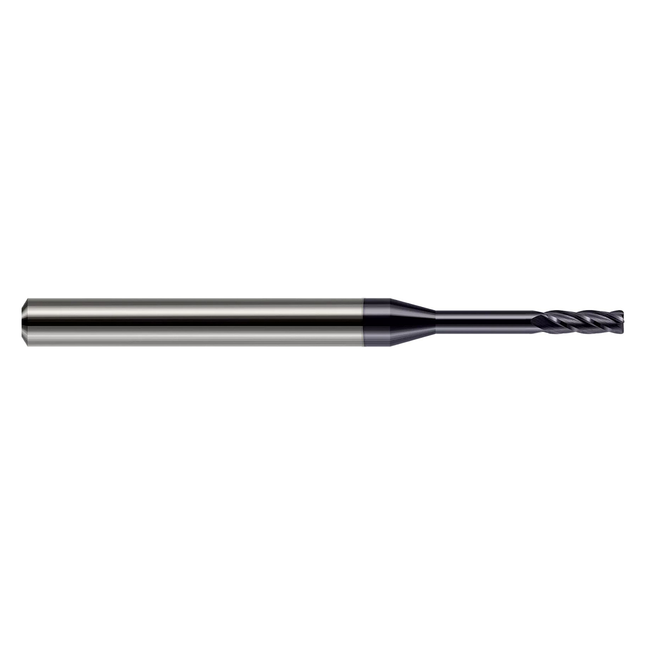 Harvey Tool 877702 | 7/64" Diameter x 1/8" Shank x 0.327" LOC x 2.000" OAL 4 Flute Uncoated Miniature Corner Radius End Mill