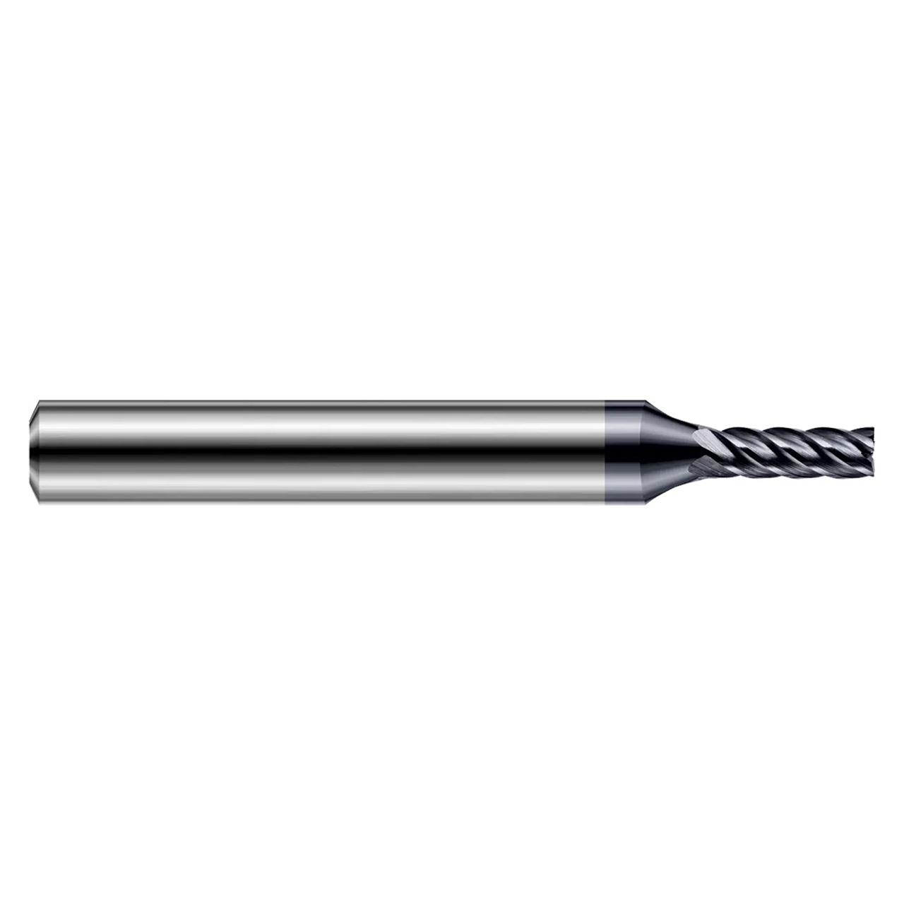 Harvey Tool 859415-C6 | 1/64" Diameter x 1/4" Shank x 0.012" LOC x 2.500" OAL 5 Flute C6 Coated Square End Mill