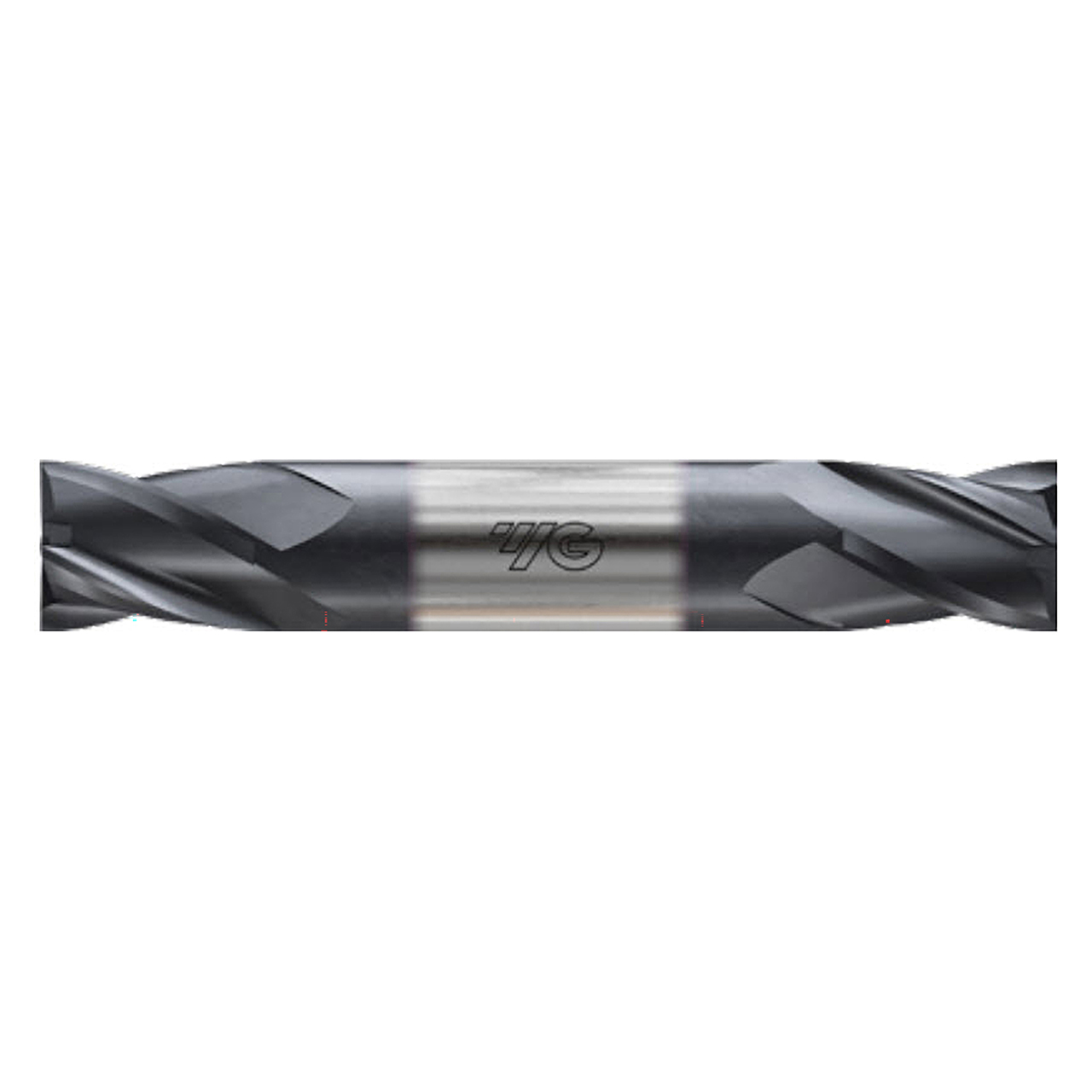 YG1 E5H84019 | 19/64" Diameter x 5/16" Shank x 1/2" LOC x 2-1/2" OAL 4 Flute Bright Coated Carbide Double Ended Square End Mill